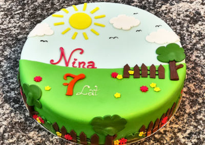 Birthday cake with the landscape - Custom Cakes for Special Order by Sweet Wentzl Cafe & Confectionery, Cakes and Pastries, Krakow