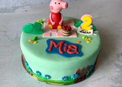 Birthday cake from the cartoon Peppa Pig - Custom Cakes for Special Order by Sweet Wentzl Cafe & Confectionery, Cakes and Pastries, Krakow
