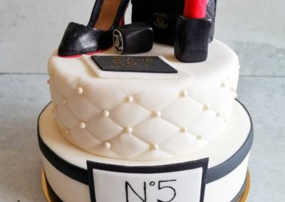 Elegant cake Chanel 5 - Custom Cakes for Special Order by Sweet Wentzl Cafe & Confectionery, Cakes and Pastries, Krakow