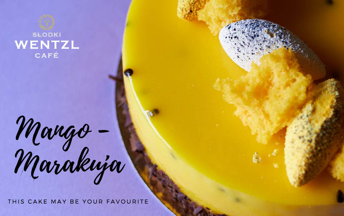 Mango & Passion Fruit cake - Słodki Wentzl Krakow
