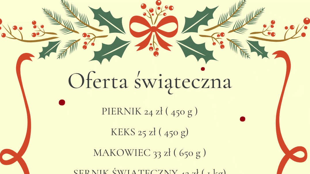 Ciasta Świąteczne na zamówienie Kraków 2021