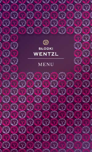 Menu Card Slodki Wentzl - cafe and cake store Cracow 2023
