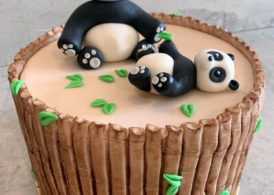 Cake with panda bears made for special order - Słodki Wentzl confectionery Krakow